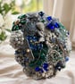 Silver Brooch Bridal Bouquet - Handmade Keepsake Wedding Bouquet - Image 3