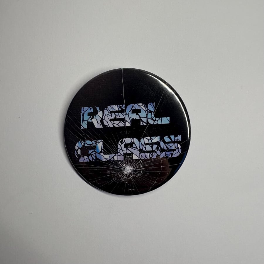 Real Glass of violence button Badge, Pro Wrestling Themed AEW WWE NXT pin badge 