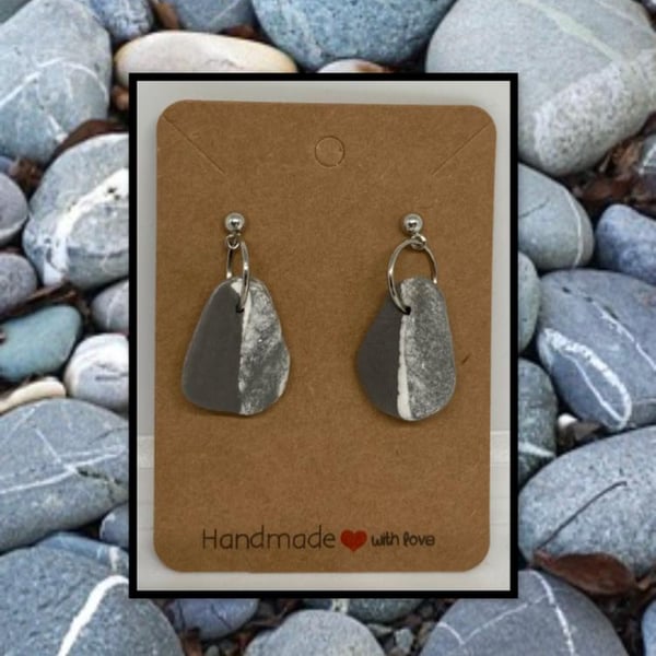 Outlet Beach stone drop studs