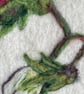 Hand Felted Sweet Pea Textile Artwork  - Image 2