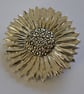 Sunflower pewter brooch - Image 2