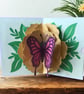 Handmade Pop up Butterfly on flower Card - Image 3