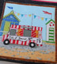 Coin purse denim beach huts and ice cream van Taste of Summer