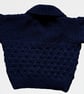 Hand Knitted Double Breasted Cardigan - Navy Blue - Age 3 - 4 years - Image 4