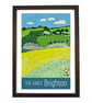Brighton Amex stadium travel poster print by Susie West - Image 2