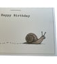 Funny Snail Birthday Card. Handmade Humorous Birthday Card. Quirky Birthday - Image 5
