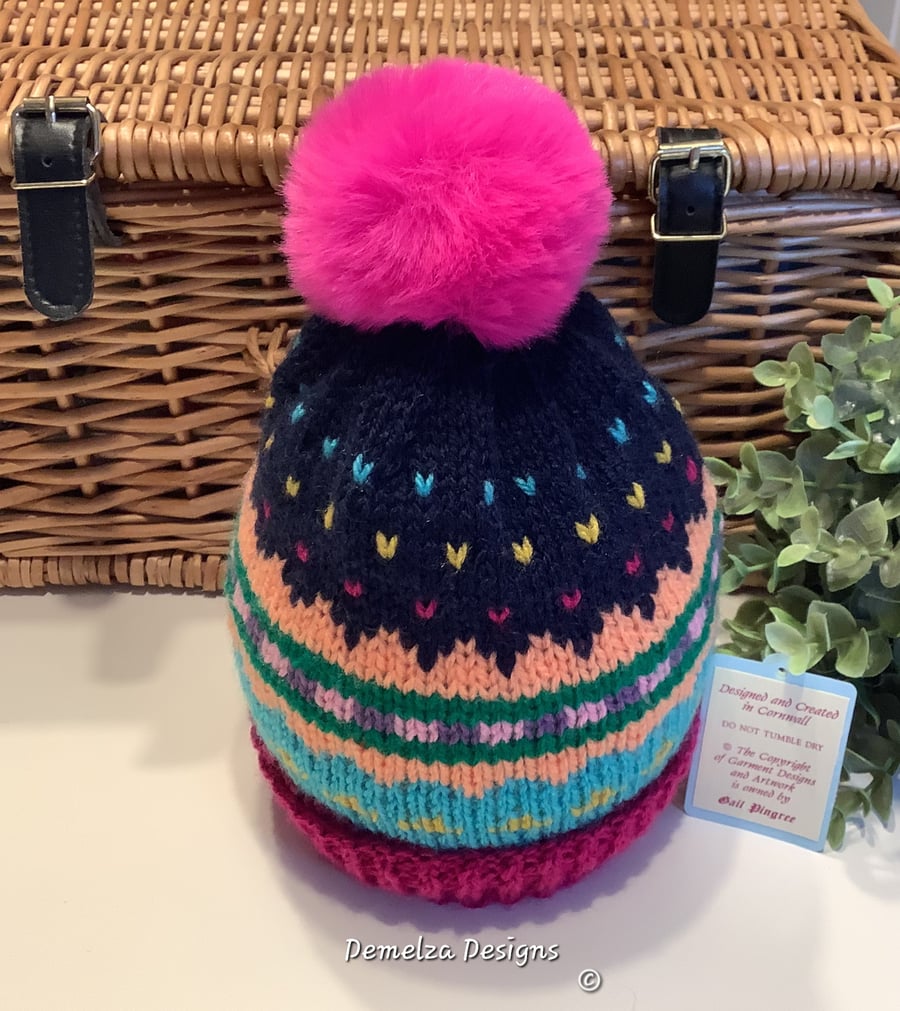 BEANIE WITH POM POM DAUGHTER'S DESTINY main image 1