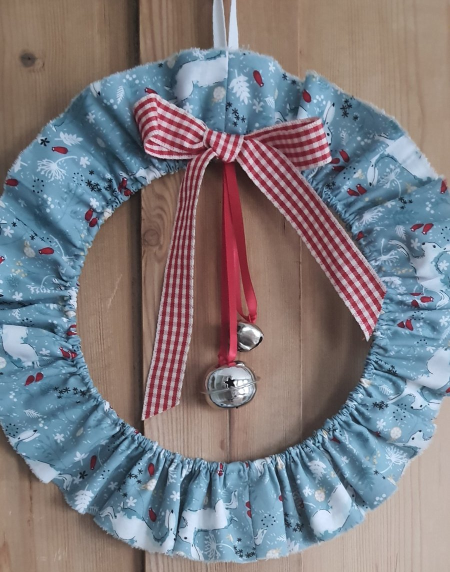 Fabric Christmas Wreath