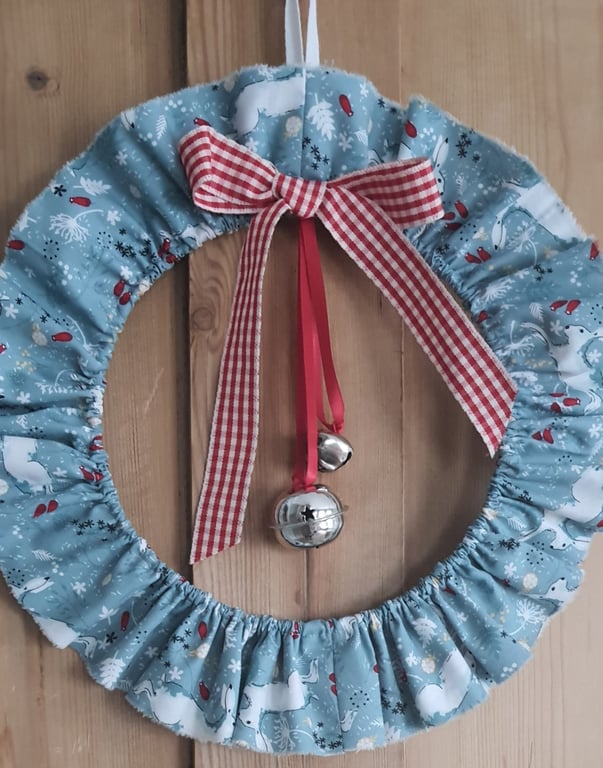 Fabric Christmas Wreath