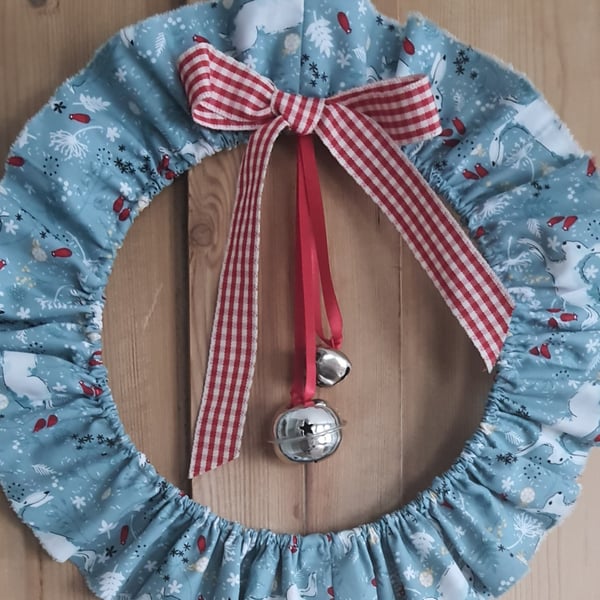 Fabric Christmas Wreath