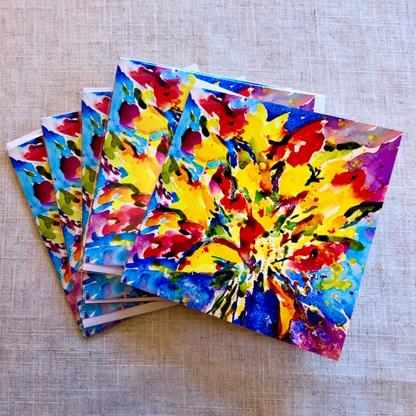 SPRING BURST - BLANK GREETINGS CARD