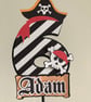 Pirate Themed Personalised Birthday Cake Topper