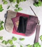 Clutch or Pouch Bag - Chenille Large Pouch Bag with Detachable Leather Strap - Image 6