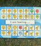 Emotions PECS Faux Leather PVC Touch Board Mat I Am Feeling Centre (28cm x 20cm)