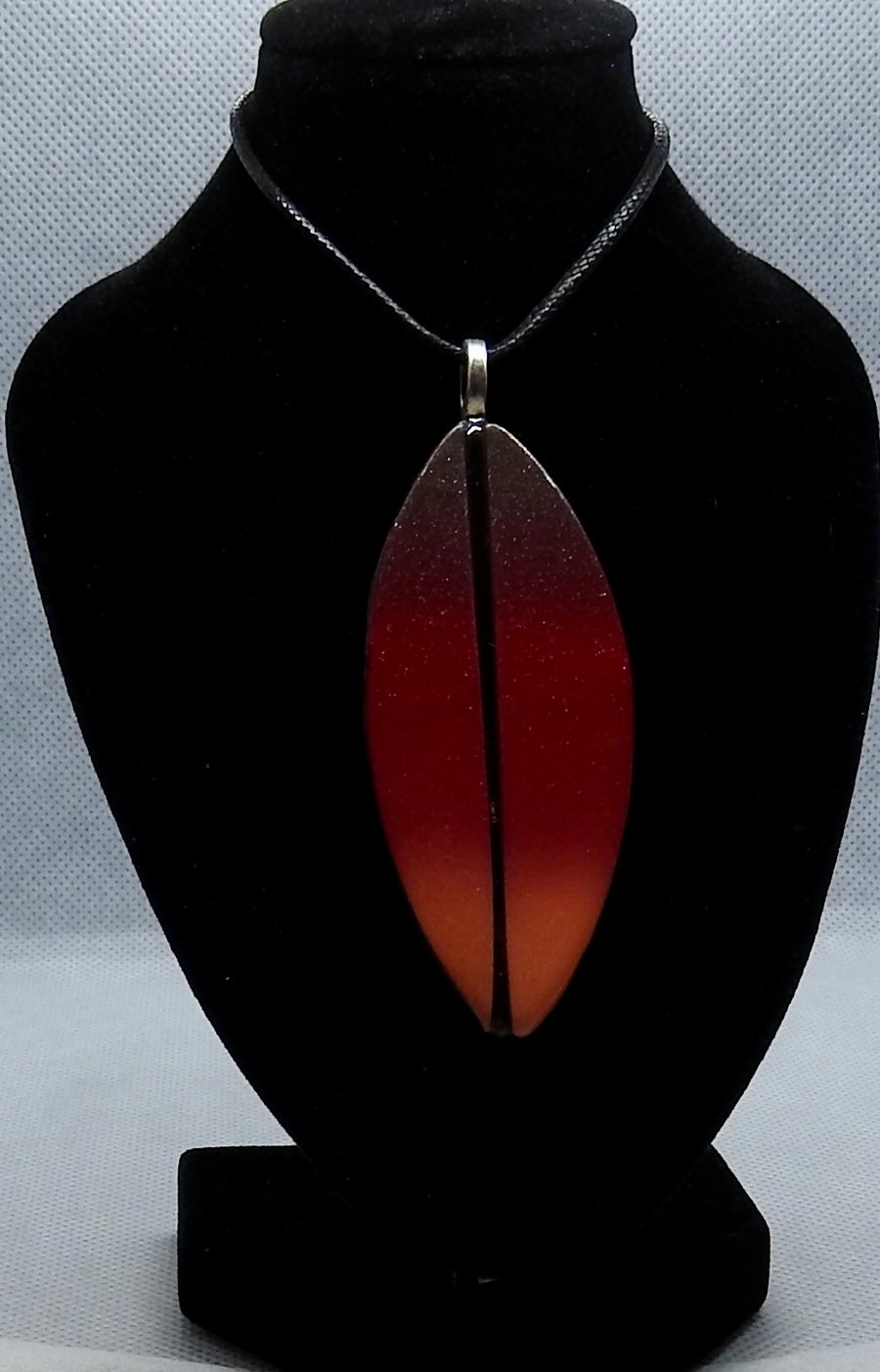 Artisan blended red pendant