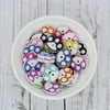 25 Wooden Paw Print Buttons
