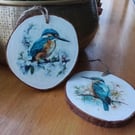 Kingfisher ornaments, 2 kingfishers, kingfishers hanging decoration,teacher gift