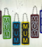 Handmade Fused Glass Mum, Dad or Nan Hanging Suncatcher Picture - Mothers Day - Image 1