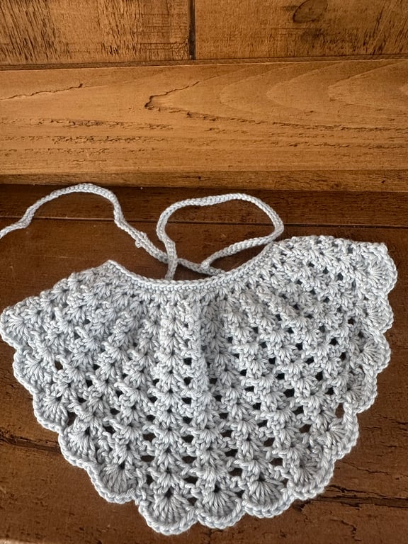 Hand Crocheted dribble bibs set of 3 