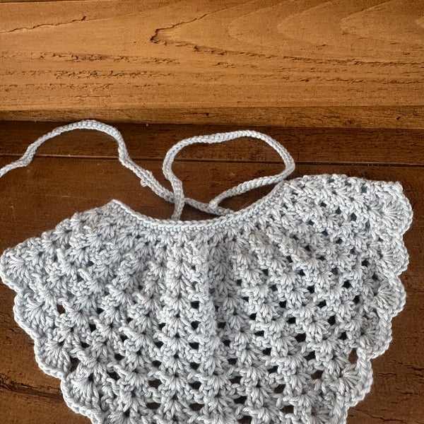 Hand Crocheted dribble bibs set of 3 