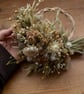 Small neutral natural dried flower rattan wreath hoop hanging - Image 6