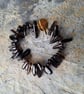 Smoky quartz bracelet with brass clasp