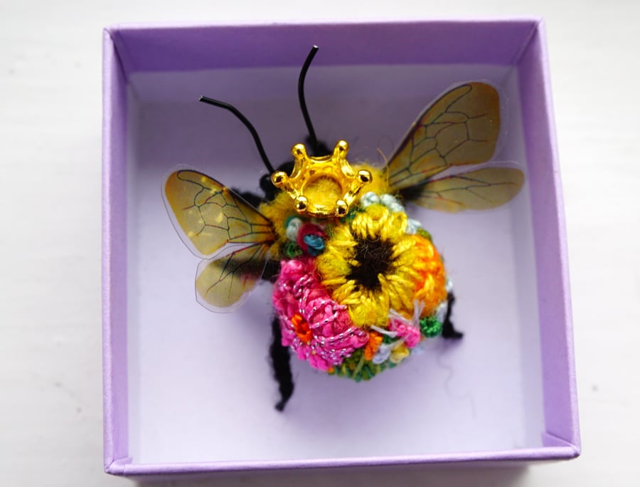 Embroidered Queen Bee 