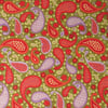 Red & Purple Paisley, Fabric Freedom; fat quarter