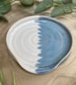 Handmade Ceramic Blue and White Spoon Rest