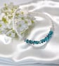 Blue Triangle Glass Anklet