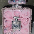 Stunning rose filled bottle, pink