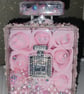 Stunning rose filled bottle, pink