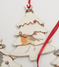 Handmade Decoupaged Robin Tree Decoration - Image 2