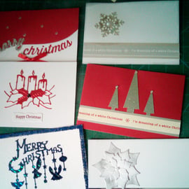 Packs of 6 Christmas cards 