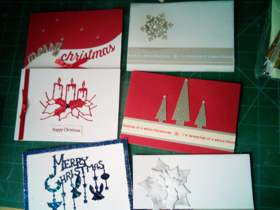 Packs of 6 Christmas cards 