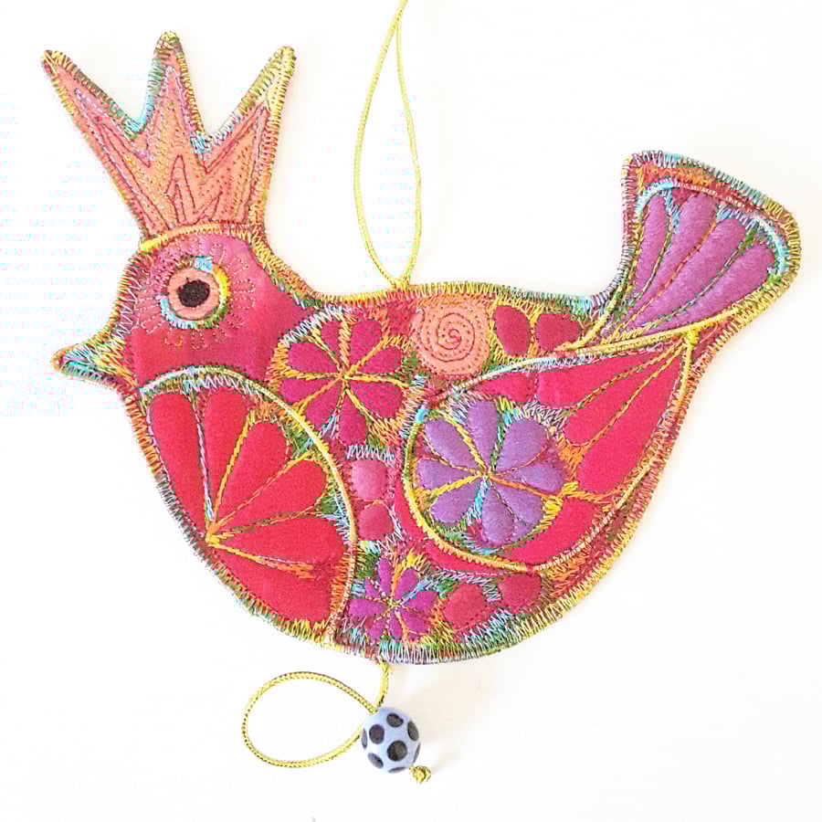 Christmas Bird Hanging Decoration 