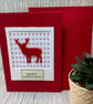 Red Stag Silhouette Christmas Card - Image 2