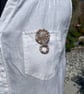 Glasses Holder Brooch - Carnival Beige - Image 1