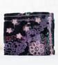  Velvet Black and Purple Embroidered Purse Pouch  - Image 2