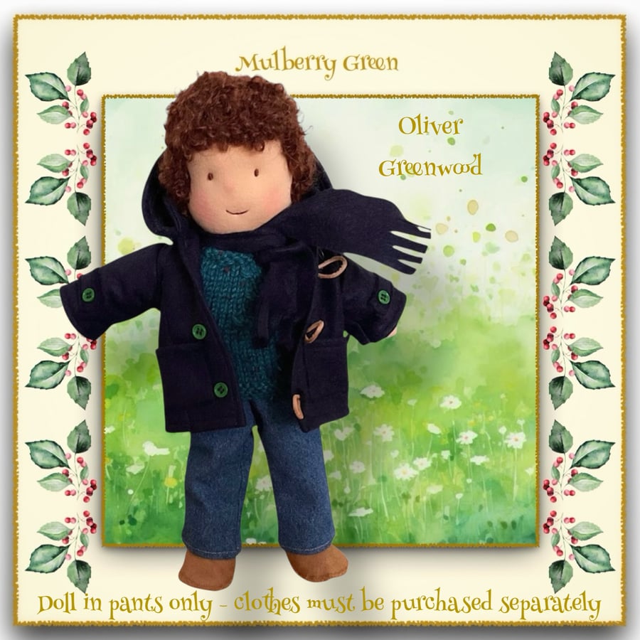 Doll - Oliver Greenwood - a handcrafted Mulberry Green doll