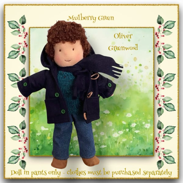 Doll - Oliver Greenwood - a handcrafted Mulberry Green doll