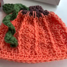 Newborn Pumpkin Beanie Handmade Crochet 