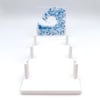 Pre-order - Set of 4 fused glass display stands for 10cm panel, 100mm holder