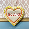 Small Ceramic heart decoration Swear words 