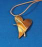 Copper Heart Bow and Arrow Pendant - Image 2