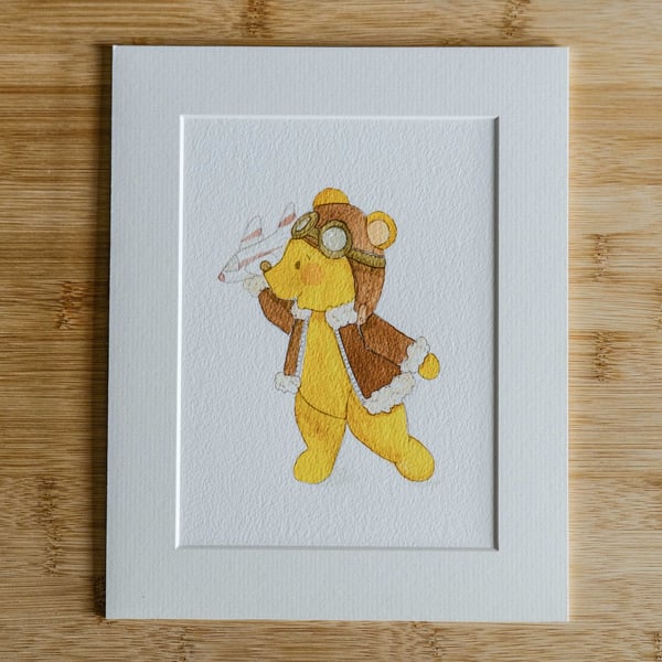 Watercolour Teddy Bear Illustration - When I Grow Up