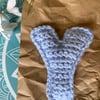 Crochet Alphabet Letter - Y