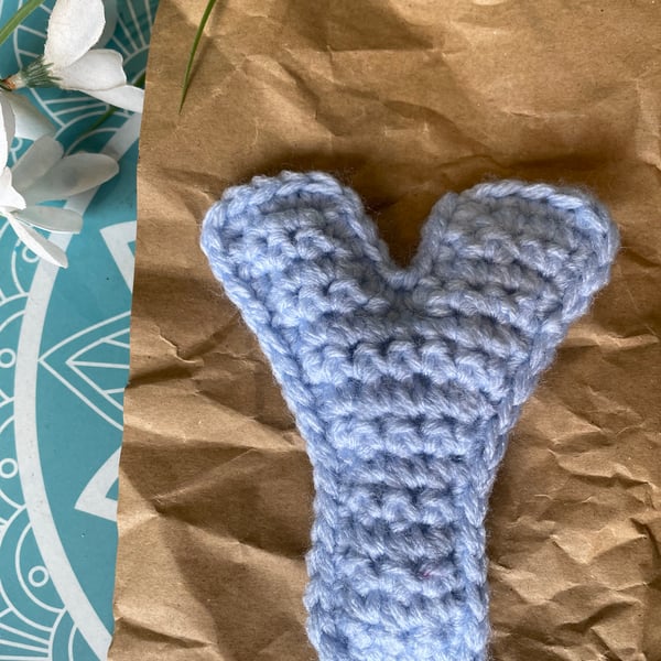 Crochet Alphabet Letter - Y