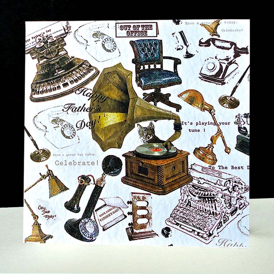 Father’s Day- Antique Office Card 