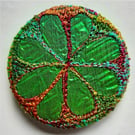 Perfectly Imperfect Badge 45mm Multicoloured Textile Badge 